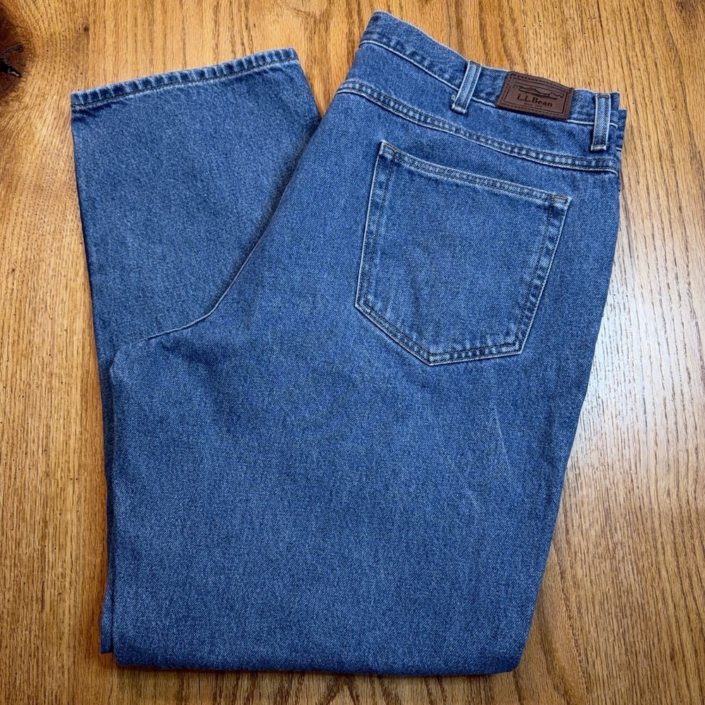 L.l.‎ Bean Double L Jeans Mens 42x31 (Tag 42X32) Relaxed Fit Blue Denim 134770